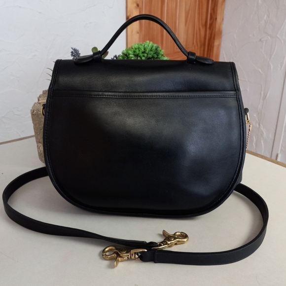 Coach Large Plaza Bag, Black, Late 1980's - Early 1990's - Picture 3 of 15